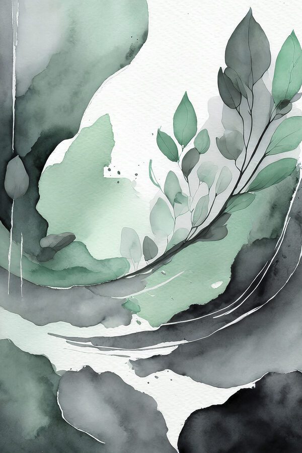 Une aquarelle d'une plante Une aquarelle d'une plante