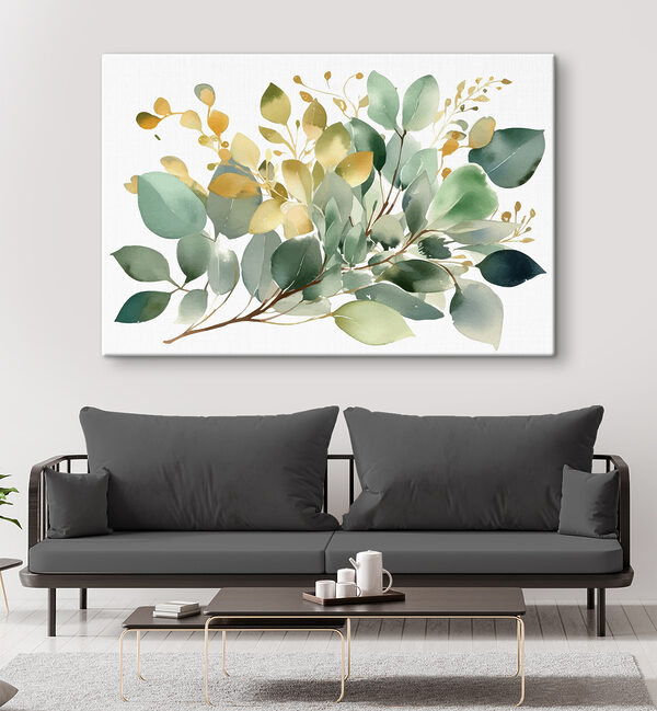 Une aquarelle de feuilles Une aquarelle de feuilles