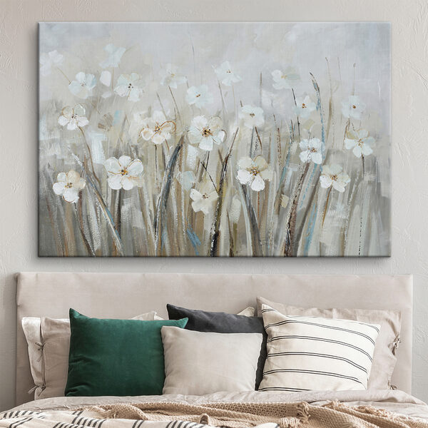 Un tableau de fleurs blanches Un tableau de fleurs blanches