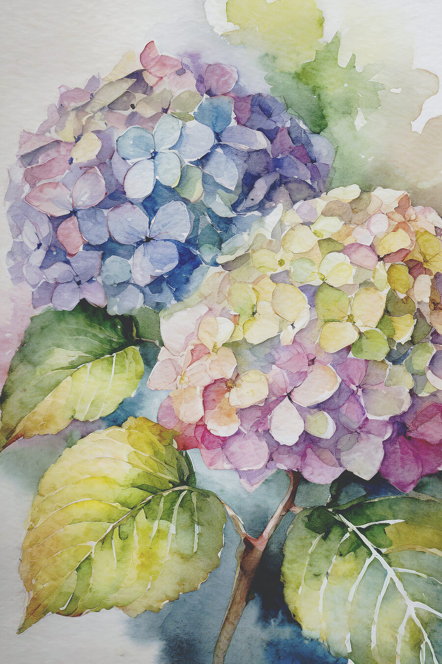 Une aquarelle de fleurs