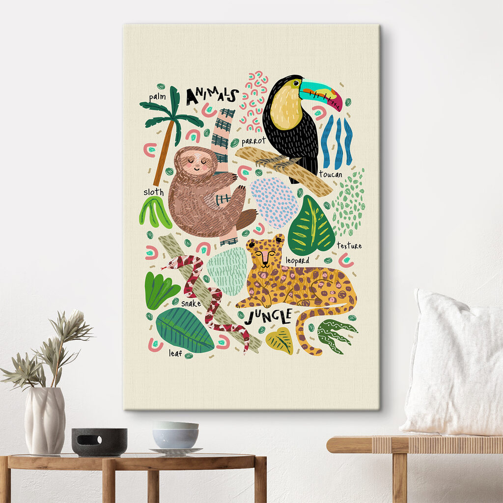 A group of animals and plants A group of animals and plants