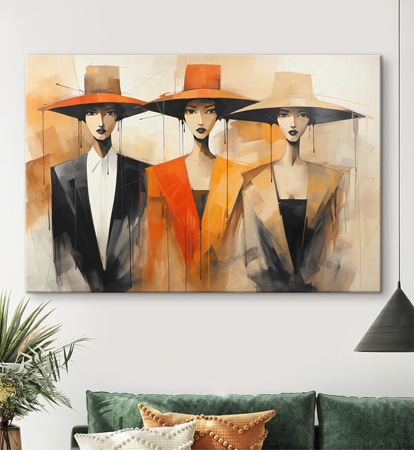 Un groupe de femmes portant des chapeaux Un groupe de femmes portant des chapeaux
