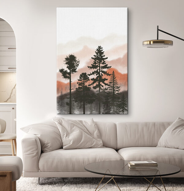 Un groupe d'arbres dans les montagnes Un groupe d'arbres dans les montagnes