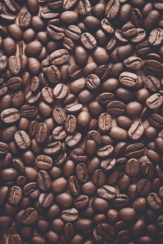 A pile of coffee beans A pile of coffee beans
