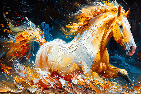 Peinture d'un cheval Peinture d'un cheval