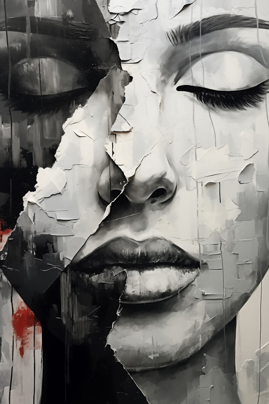 Peinture d'un visage de femme Peinture d'un visage de femme
