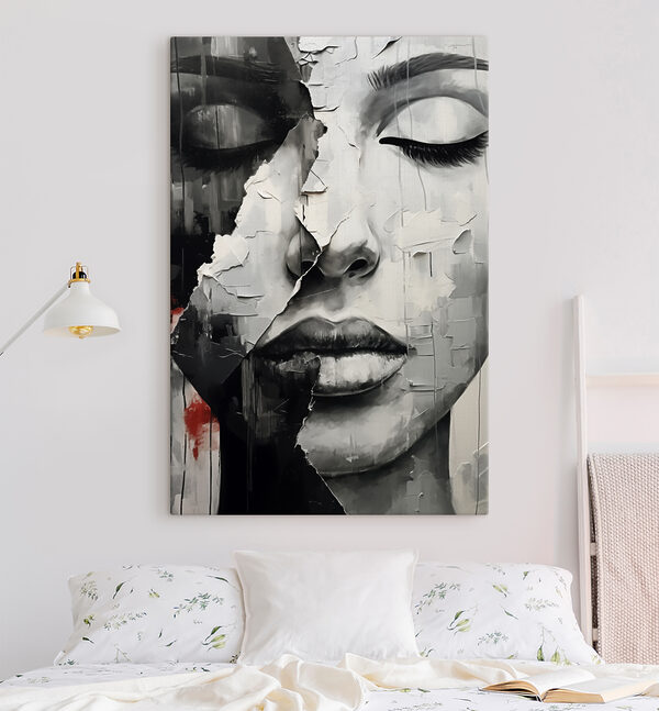 Peinture d'un visage de femme Peinture d'un visage de femme