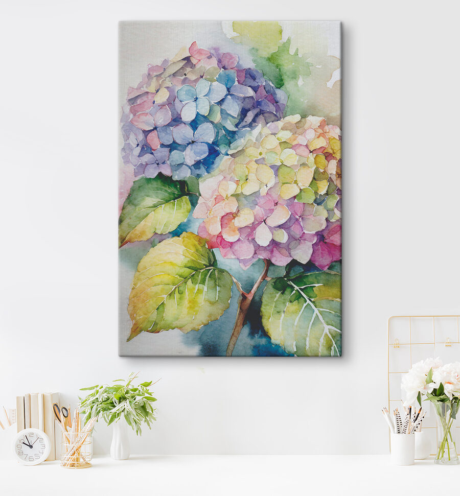 Une aquarelle de fleurs