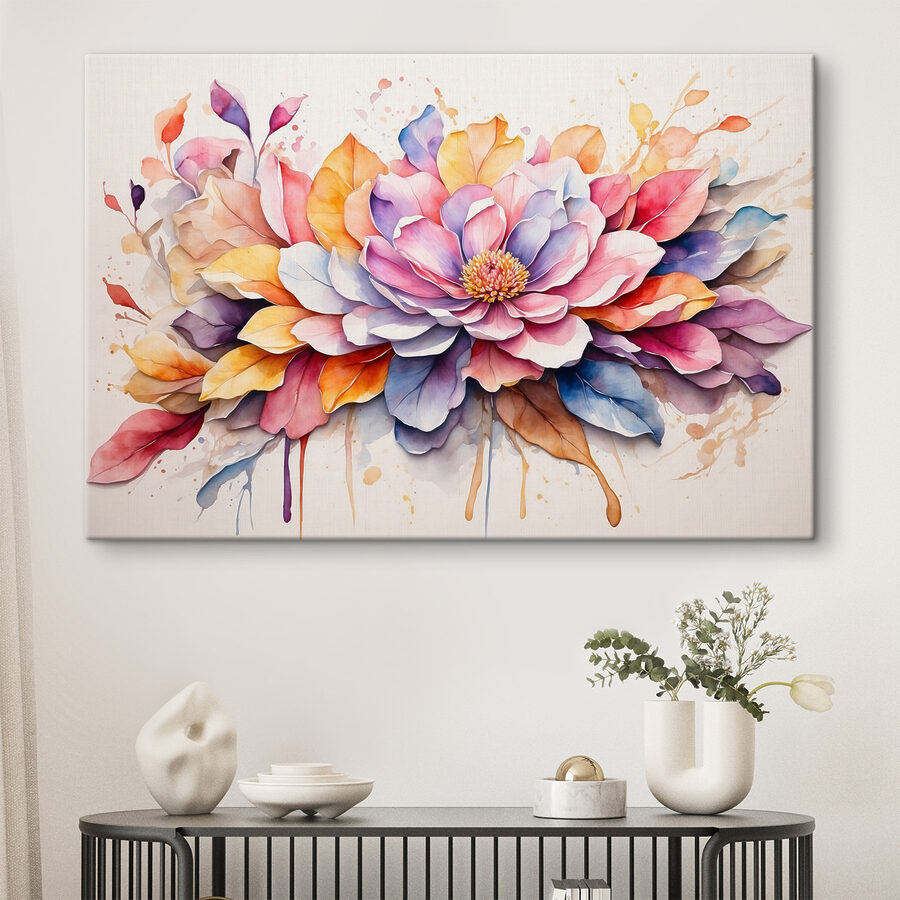 Peinture d'une fleur