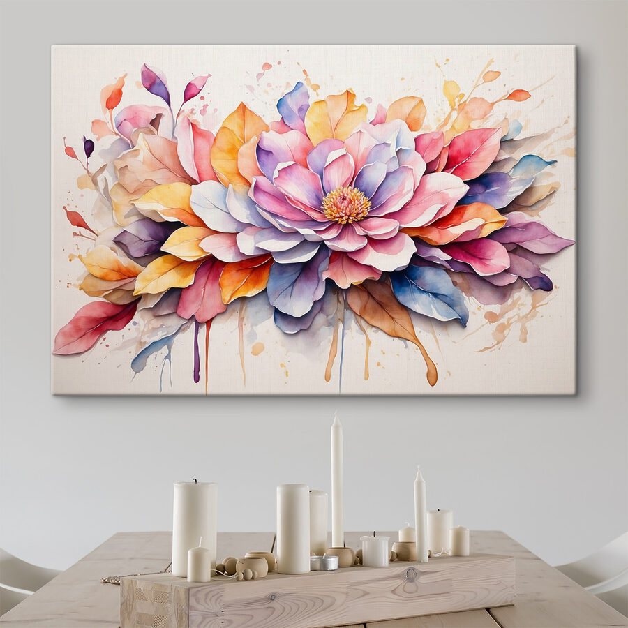 Peinture d'une fleur