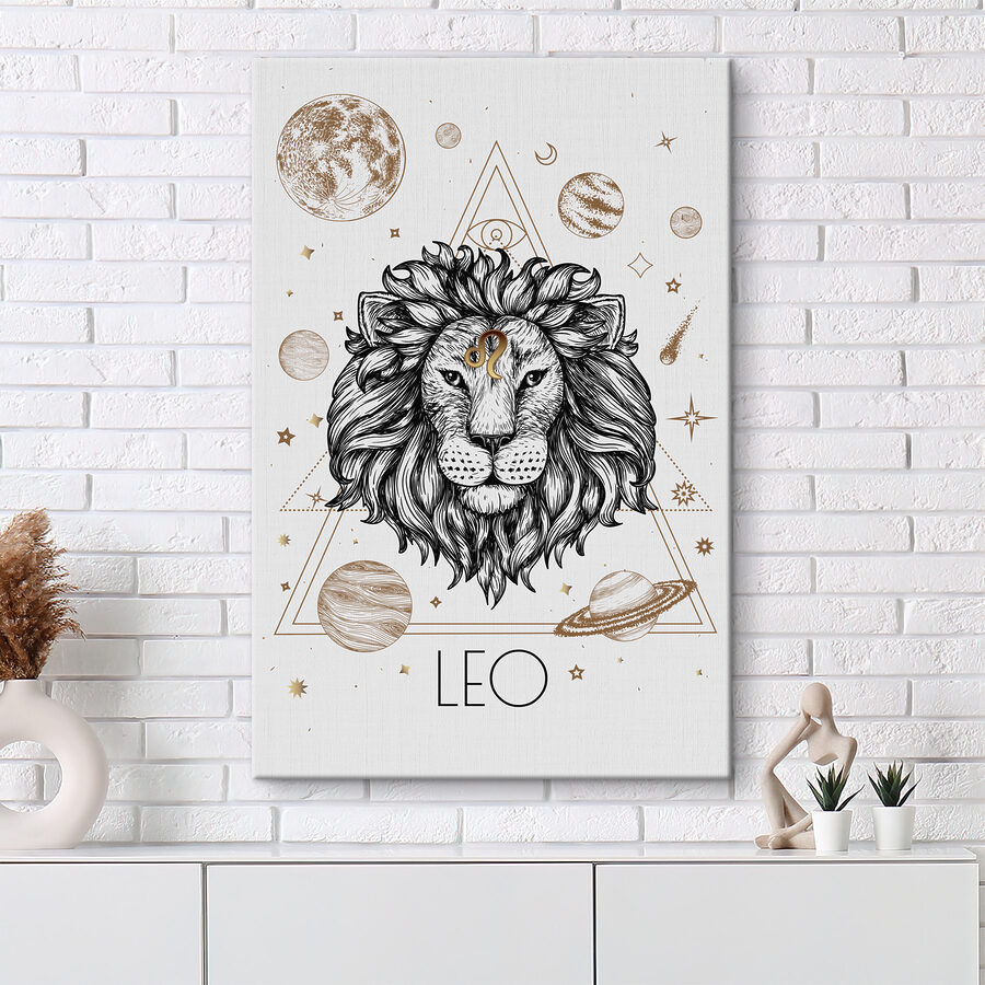 Un lion avec un point d'interrogation
