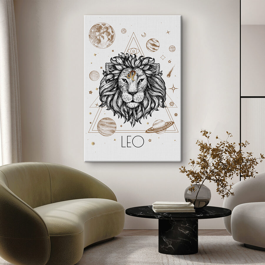 Un lion avec un point d'interrogation