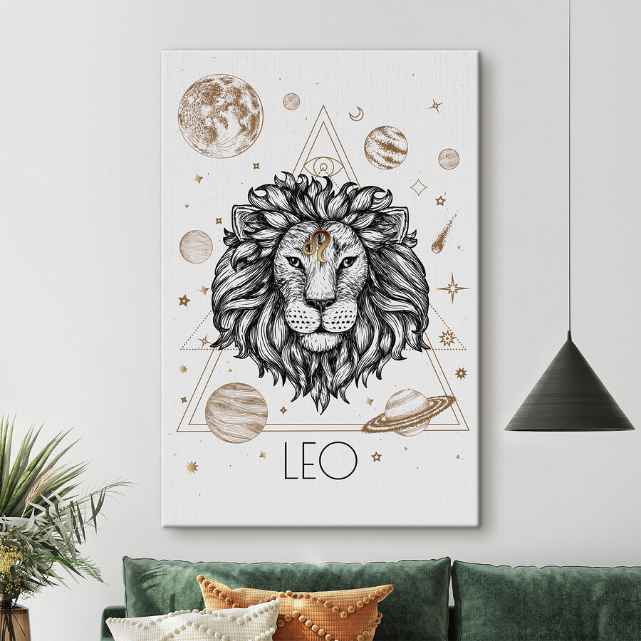 Un lion avec un point d'interrogation