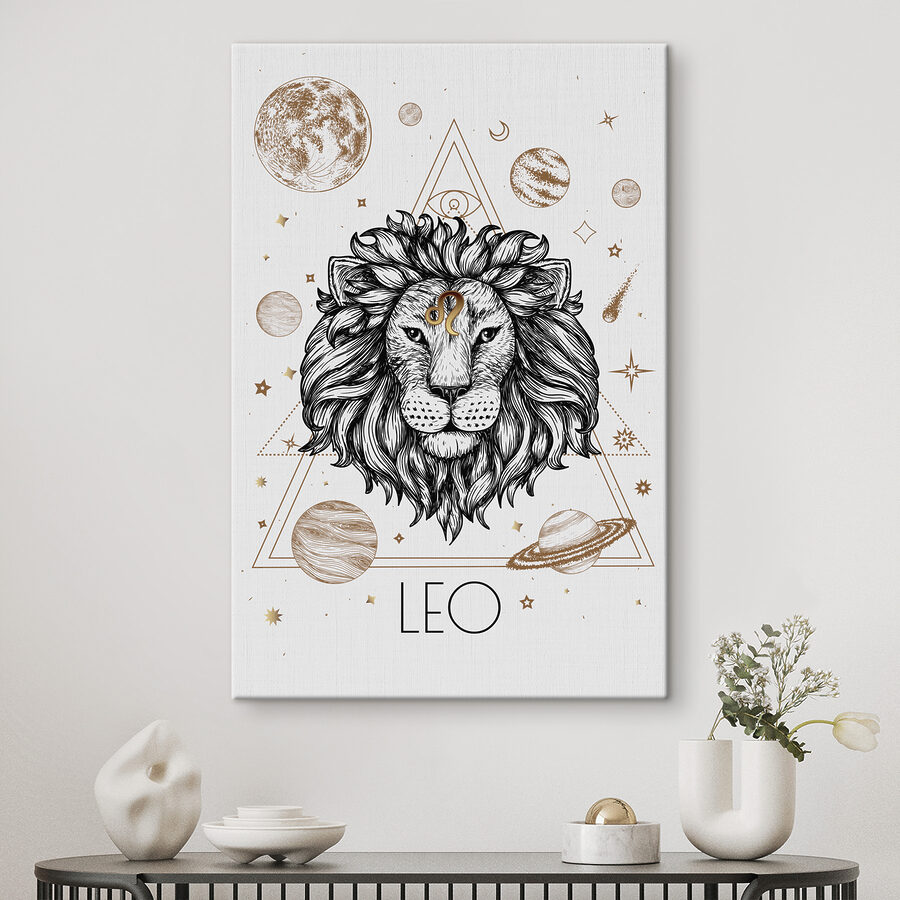 Un lion avec un point d'interrogation