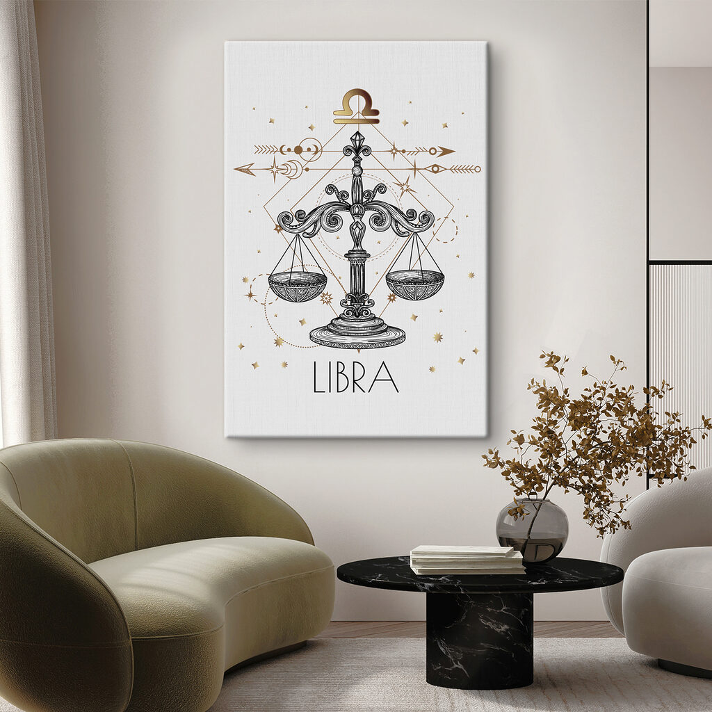 A drawing of a libra zodiac sign A drawing of a libra zodiac sign
