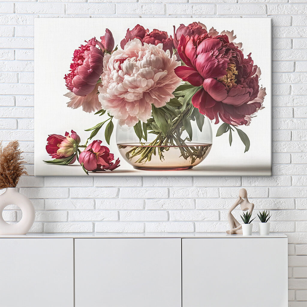 A vase of pink and white flowers
