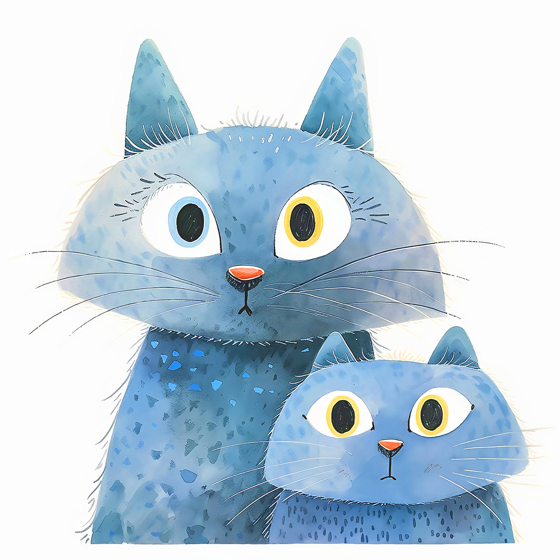 A cat and a cat