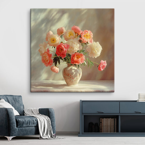 Un vase avec des fleurs Un vase avec des fleurs