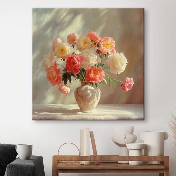 Un vase avec des fleurs Un vase avec des fleurs