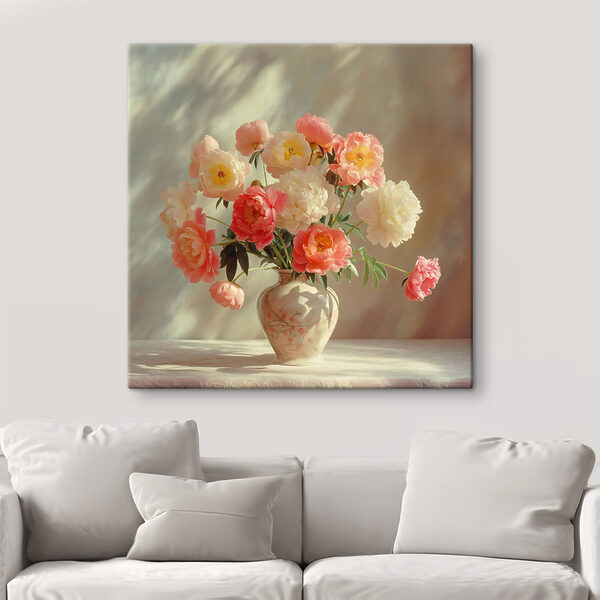Un vase avec des fleurs Un vase avec des fleurs