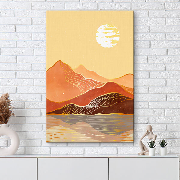 Peinture d'une chaîne de montagnes Peinture d'une chaîne de montagnes