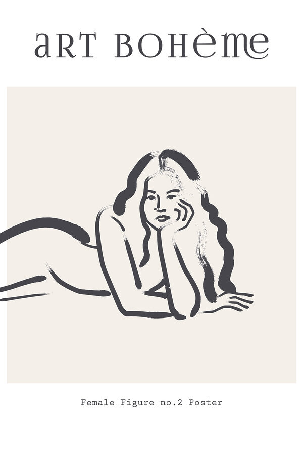Dessin d'une femme couchée sur le ventre Dessin d'une femme couchée sur le ventre