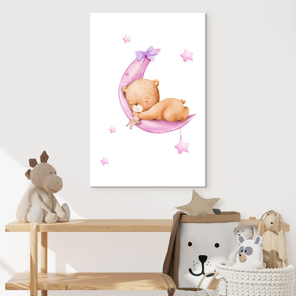 Un ours en peluche sur la lune Un ours en peluche sur la lune