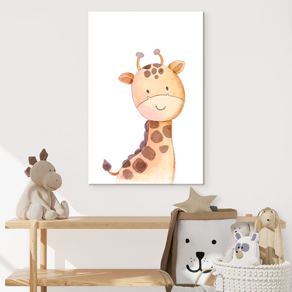 Une girafe sur fond blanc Une girafe sur fond blanc