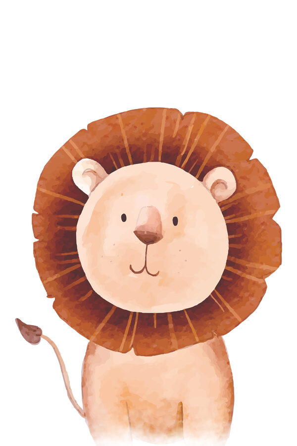 Un lion avec une grande crinière brune Un lion avec une grande crinière brune