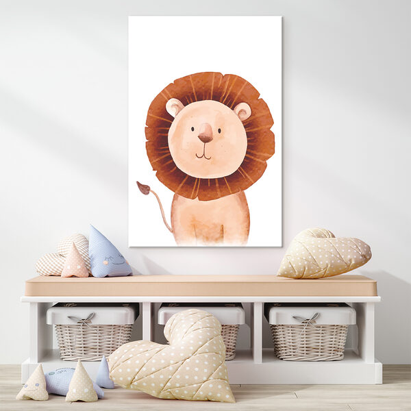 Un lion avec une grande crinière brune Un lion avec une grande crinière brune