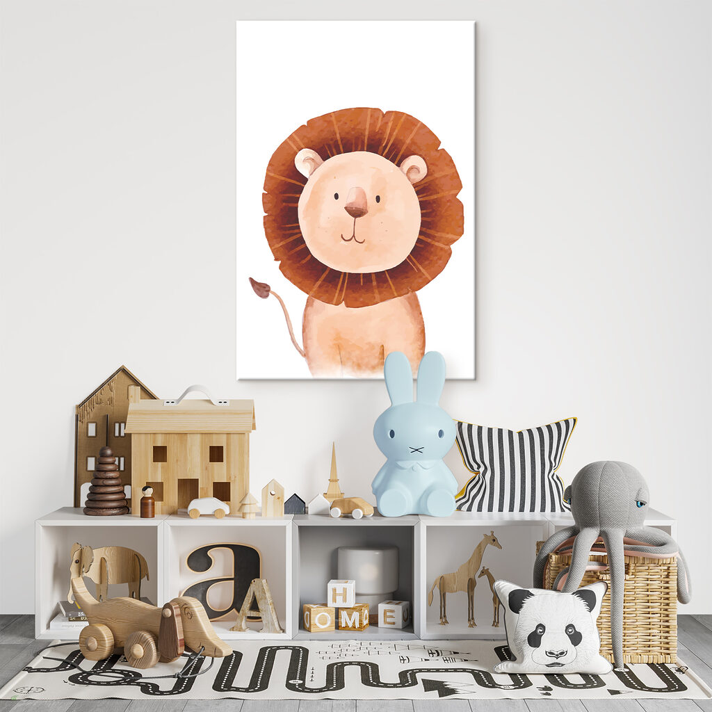 A lion with a large brown mane A lion with a large brown mane