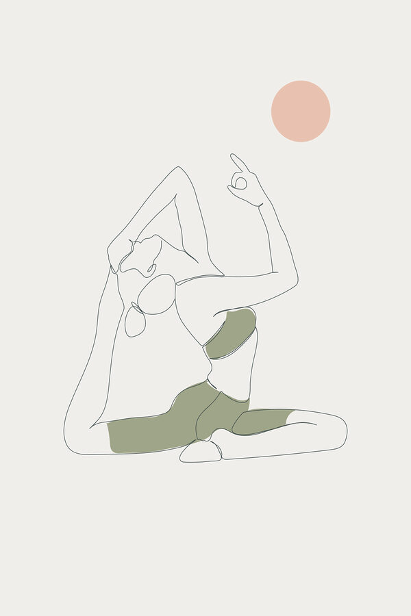 Une femme qui fait du yoga Une femme qui fait du yoga