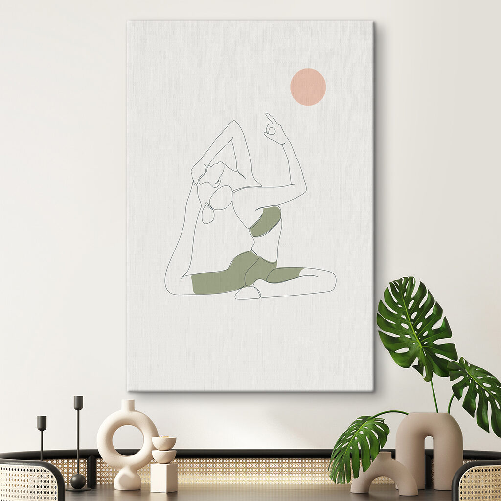 A woman doing yoga A woman doing yoga