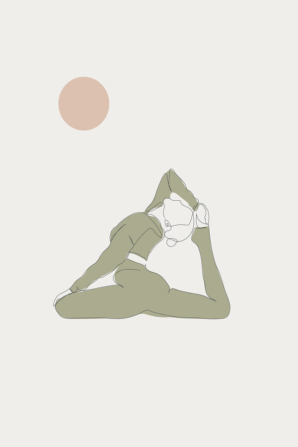 A woman doing yoga A woman doing yoga