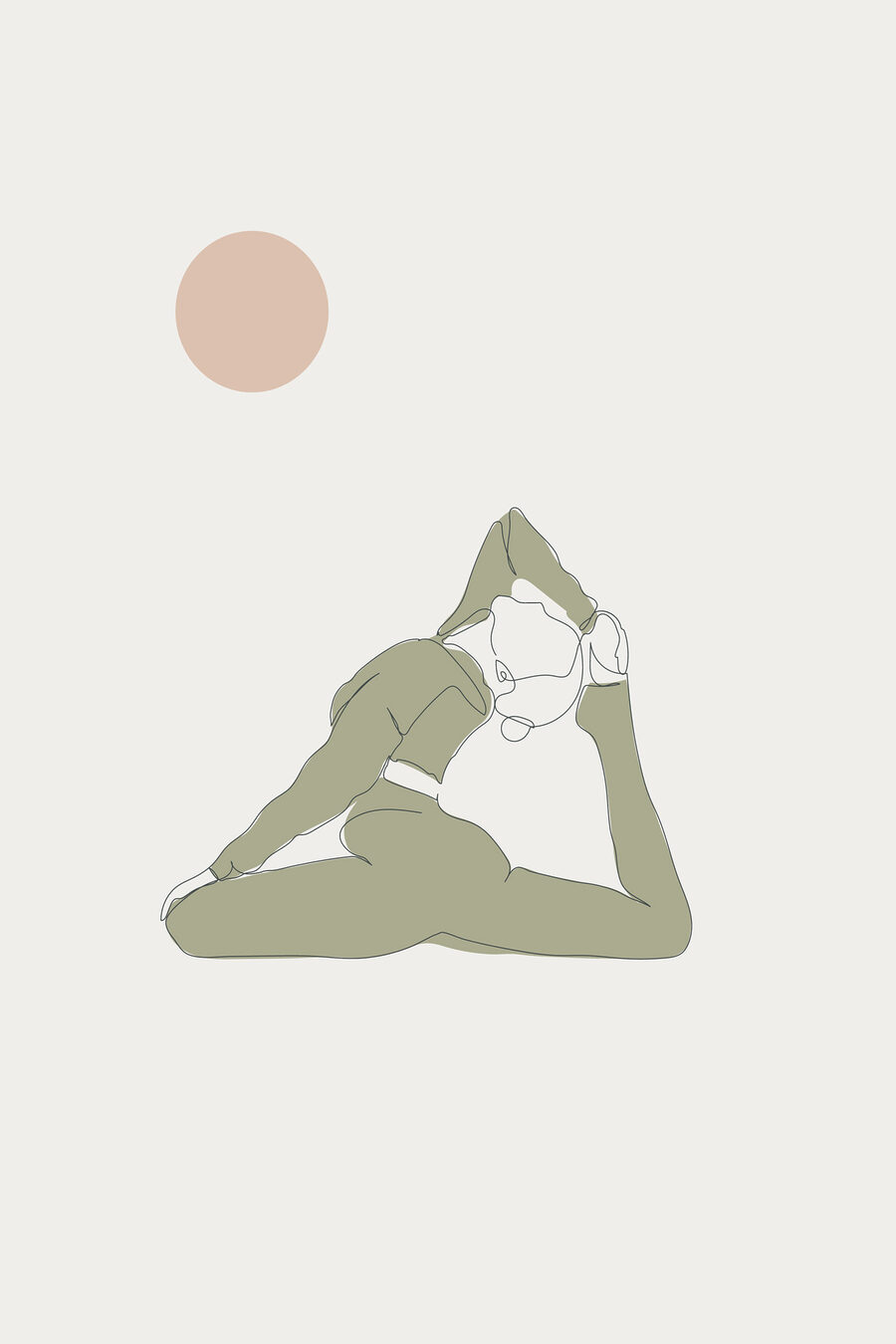 A woman doing yoga A woman doing yoga