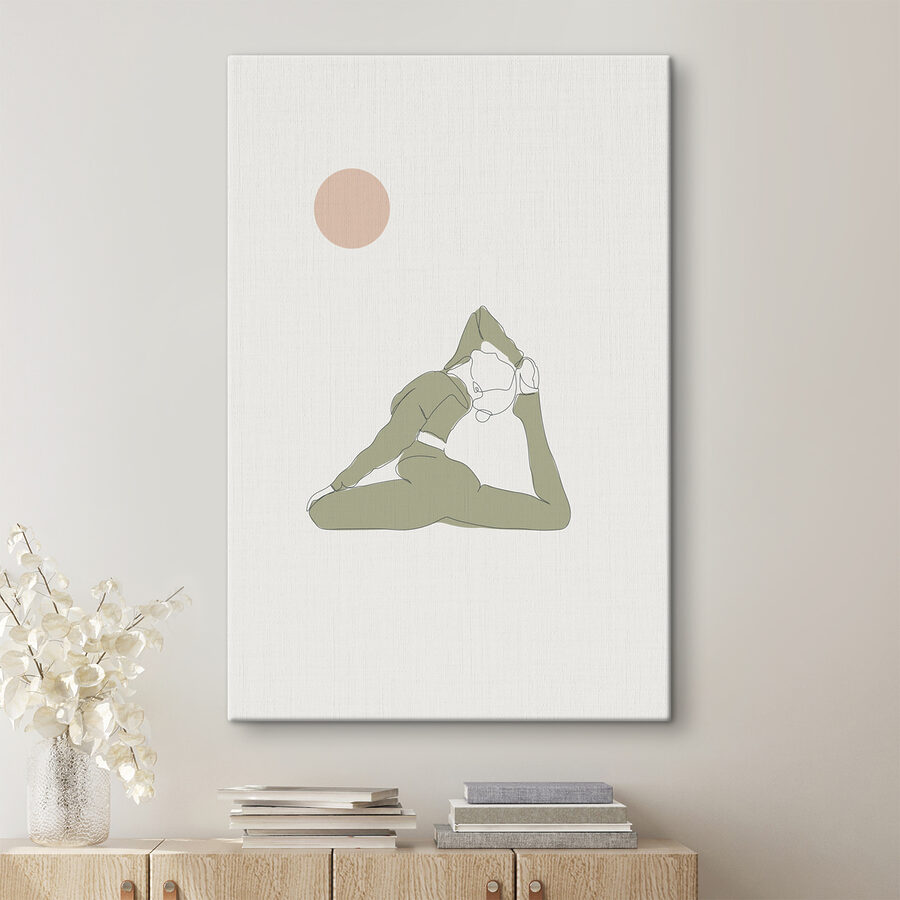 A woman doing yoga A woman doing yoga