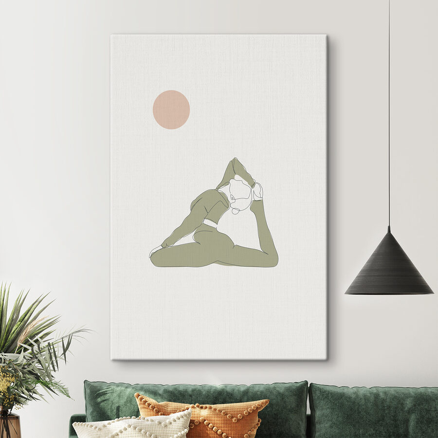 A woman doing yoga A woman doing yoga