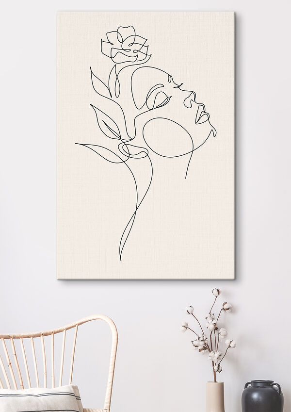 Dessin d'un visage de femme Dessin d'un visage de femme