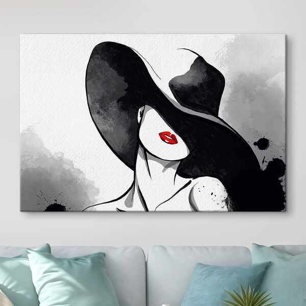 Une femme portant un chapeau Une femme portant un chapeau