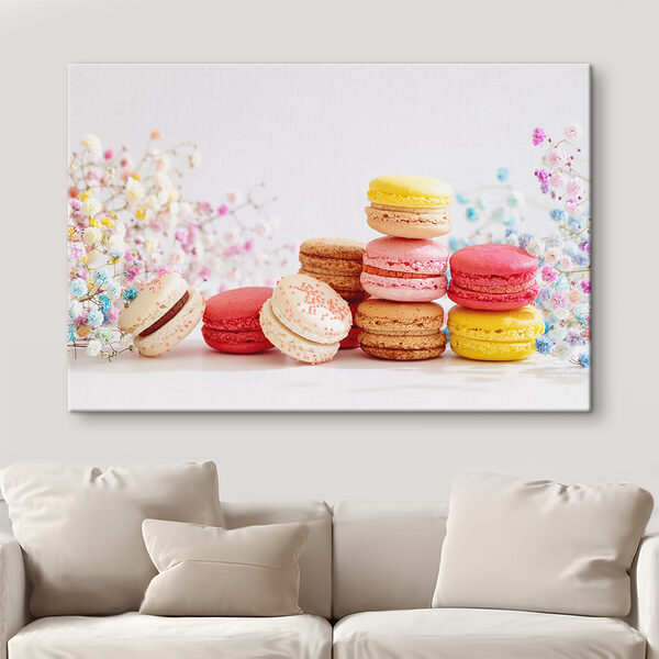 Une pile de biscuits colorés Une pile de biscuits colorés