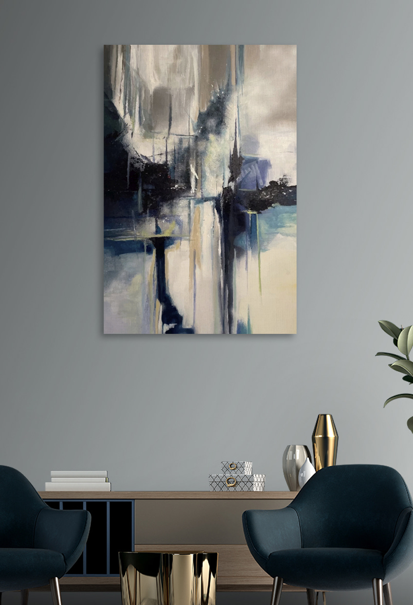 Peinture d'une ville