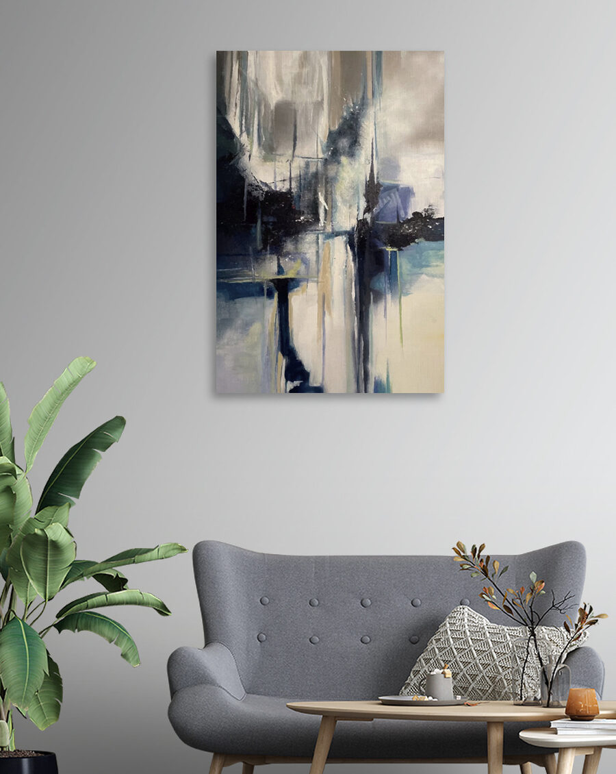 Peinture d'une ville