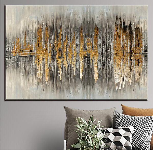 Gros plan sur une peinture Gros plan sur une peinture