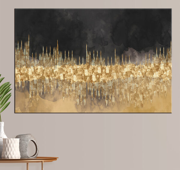 Paysage urbain abstrait dans des teintes chatoyantes. Paysage urbain abstrait dans des teintes chatoyantes.