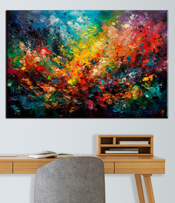 Un tableau coloré aux multiples couleurs Un tableau coloré aux multiples couleurs