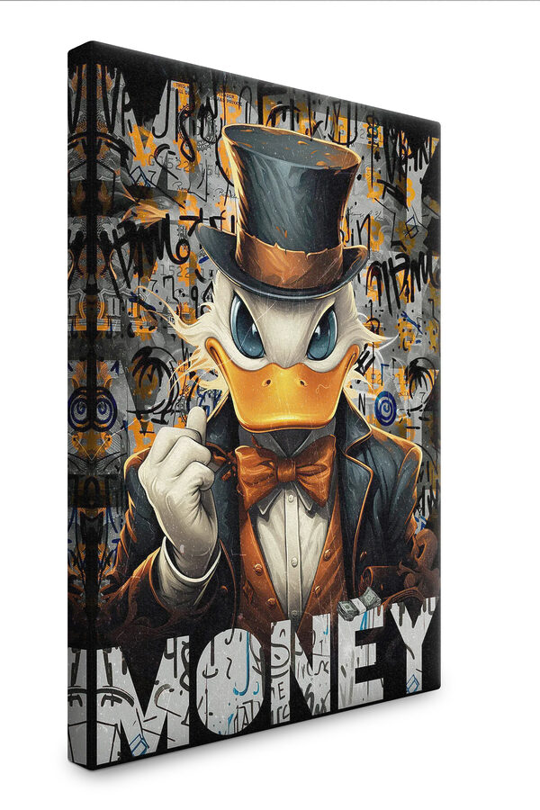 Un canard portant un costume et un chapeau Un canard portant un costume et un chapeau