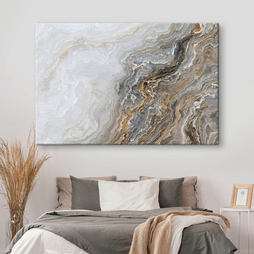 A close up of a marble