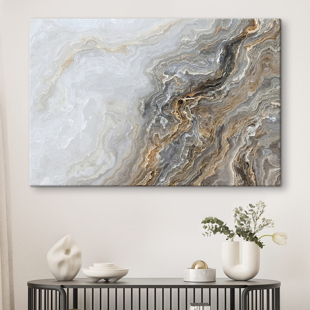 A close up of a marble