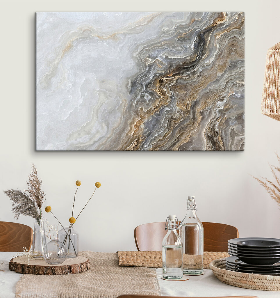 A close up of a marble