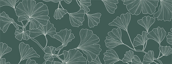 Motif de feuilles sur fond vert Motif de feuilles sur fond vert